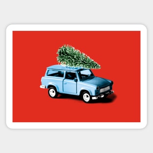 Christmas tree on car Sticker